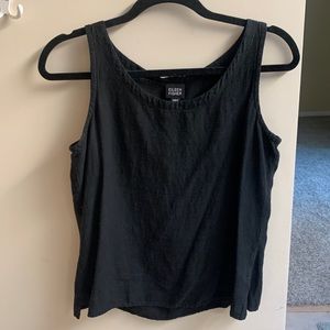 Eileen fisher black linen tank